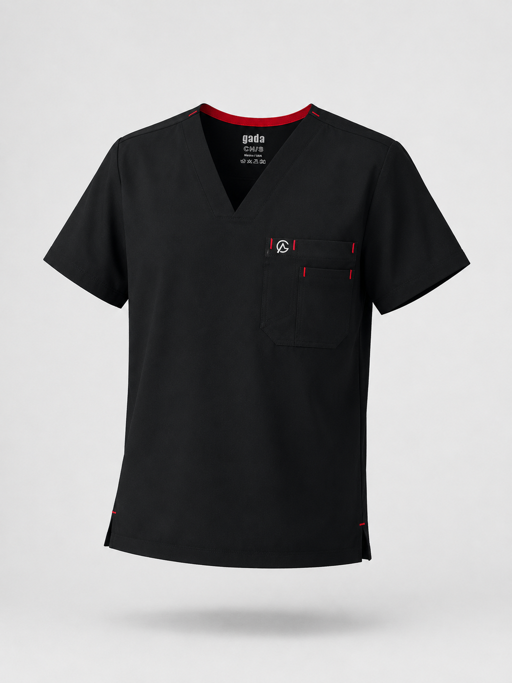 SCRUB GADA MEDICS HOMBRE — NEGRO JOGGER
