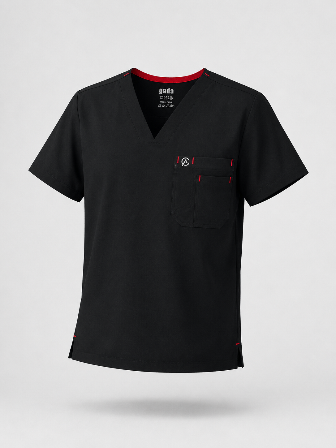 SCRUB GADA MEDICS HOMBRE — NEGRO JOGGER