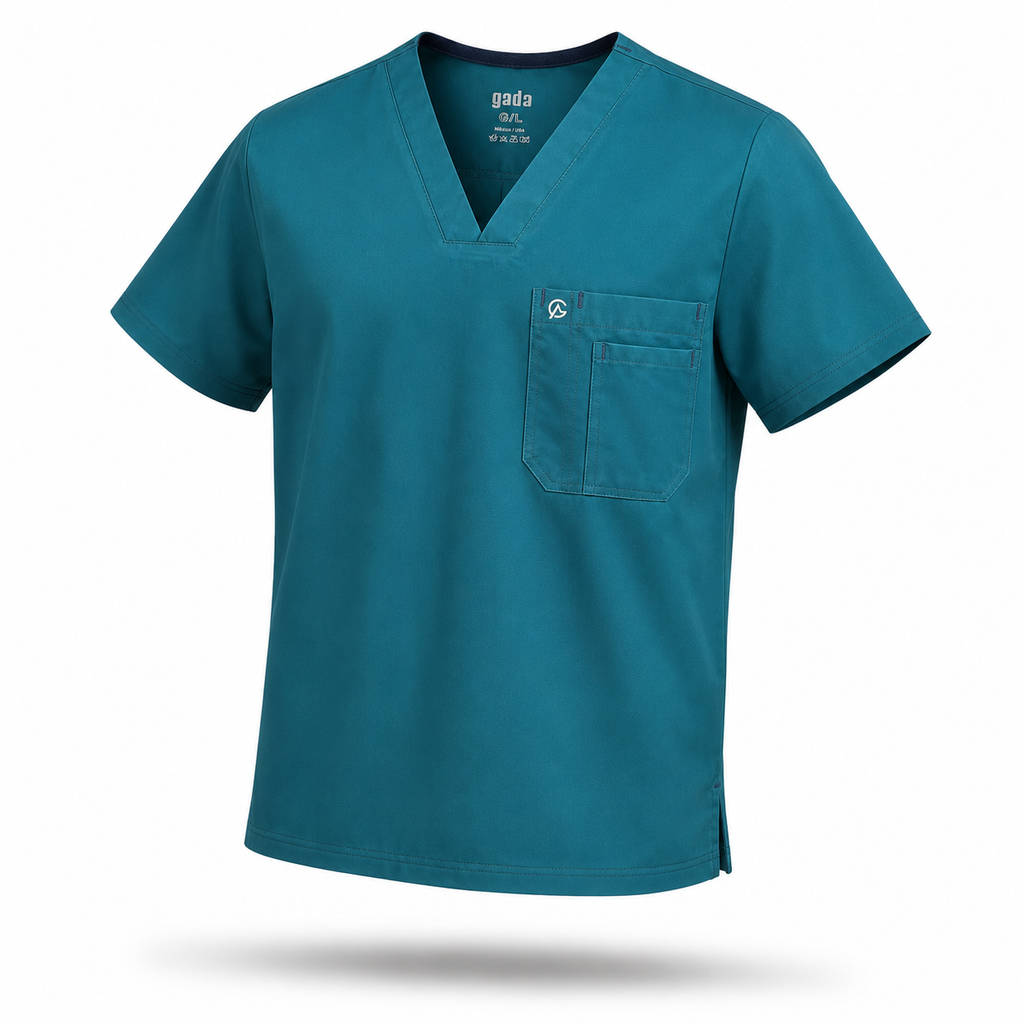 SCRUB GADA MEDICS HOMBRE — VERDE CLÍNICO PROFUNDO JOGGER