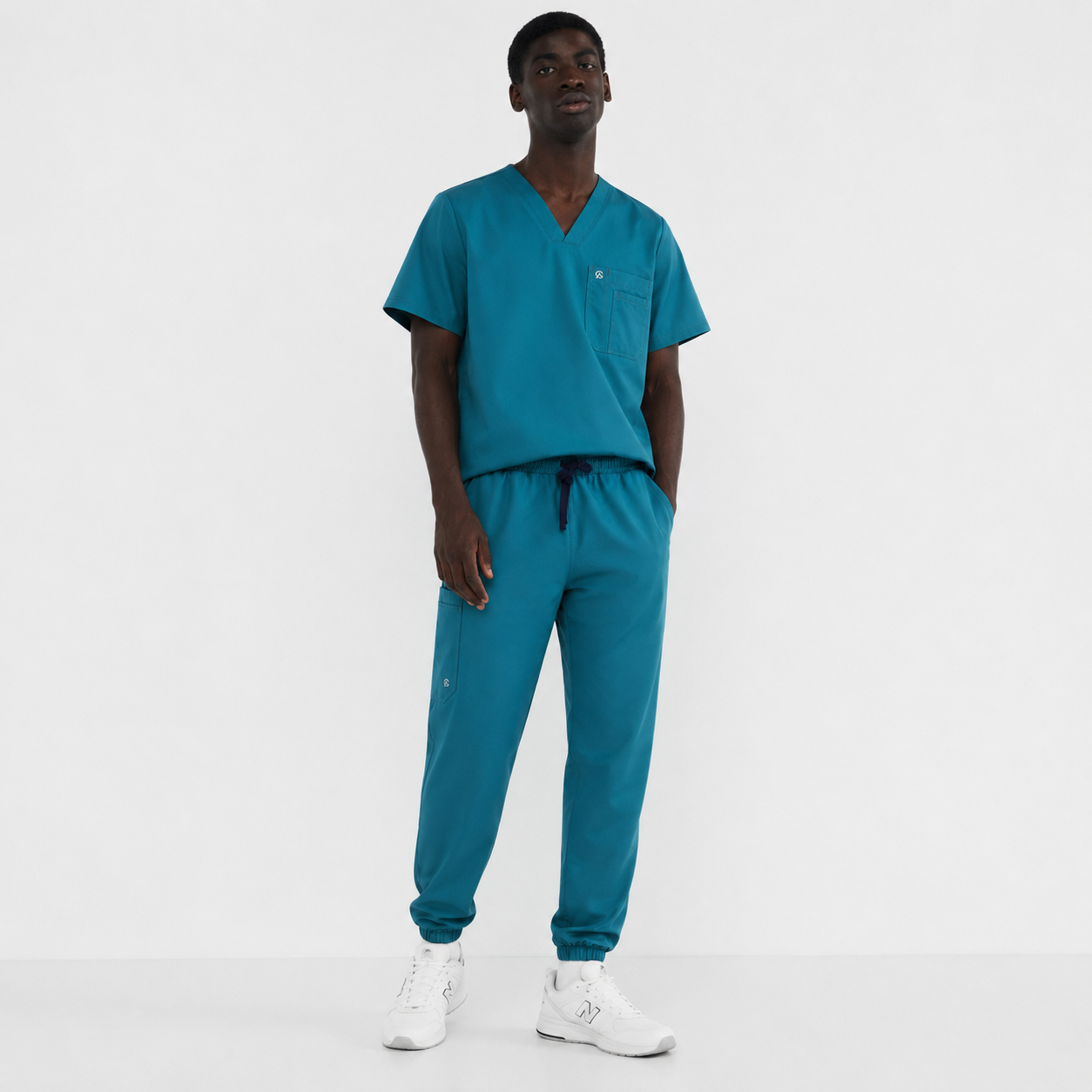 SCRUB GADA MEDICS HOMBRE — VERDE CLÍNICO PROFUNDO JOGGER