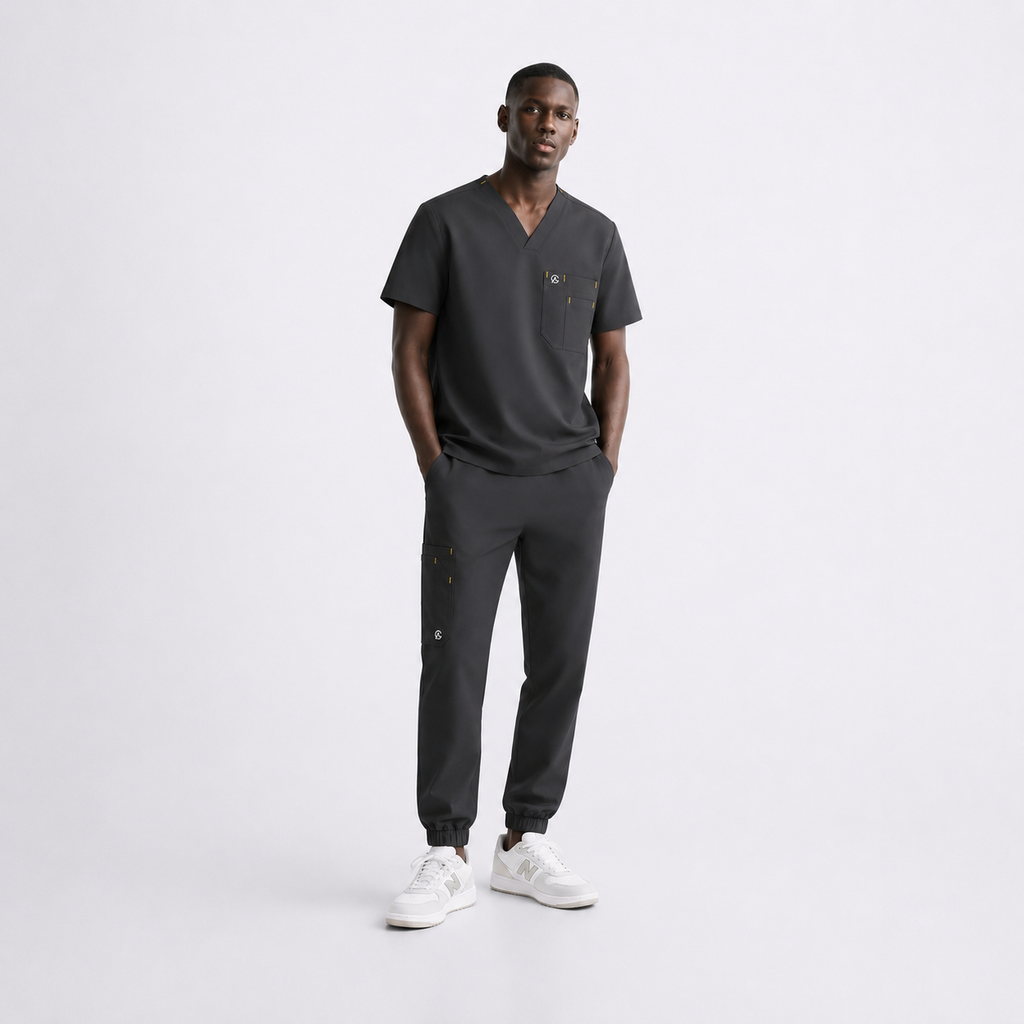 SCRUB GADA MEDICS HOMBRE — GRIS GRAFITO JOGGER
