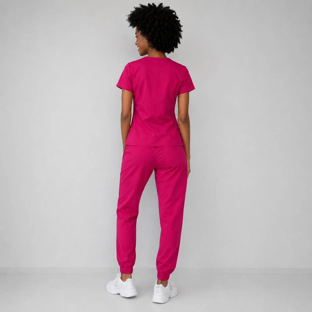 SCRUB GADA MEDICS MUJER — FUCSIA JOGGER