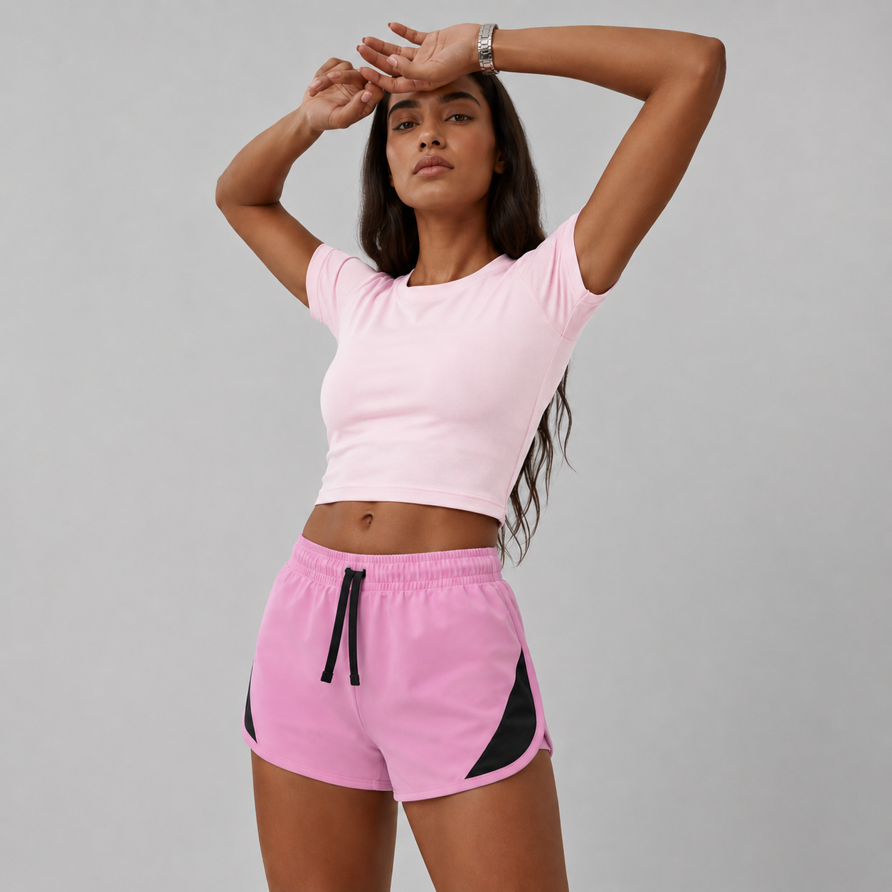 RUNNING SHORT ALICIA — BABY PINK