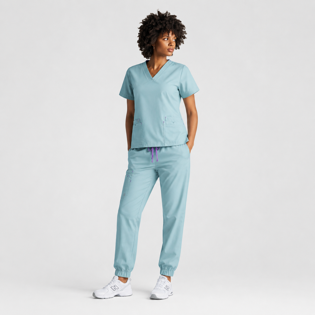 SCRUB GADA MEDICS MUJER — VERDE MENTA CLÍNICO JOGGER