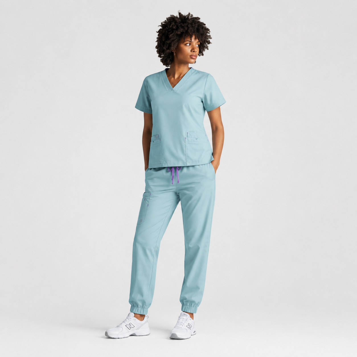 SCRUB GADA MEDICS MUJER — VERDE MENTA CLÍNICO JOGGER