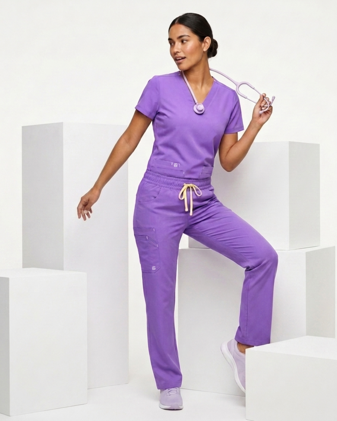SCRUB GADA MEDICS MUJER — LAVANDA INTENSA