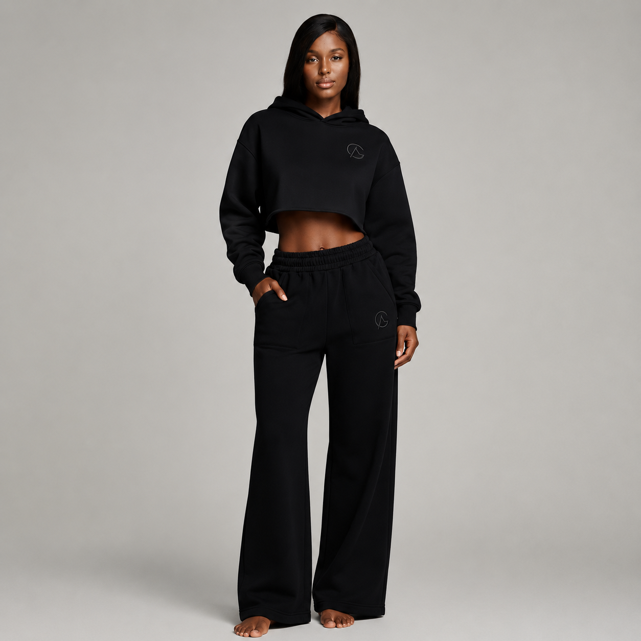 GADA SOFT LOUNGE SET — MIDNIGHT BLACK