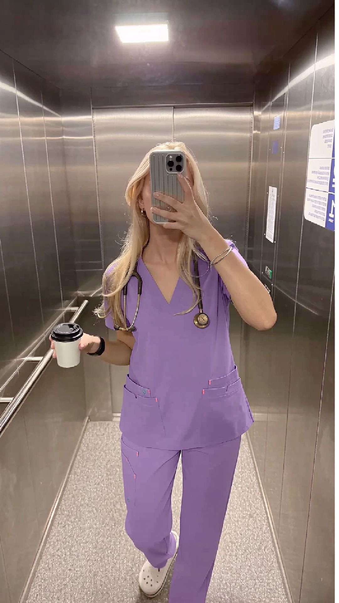 SCRUB GADA MEDICS MUJER — LAVANDA SUAVE